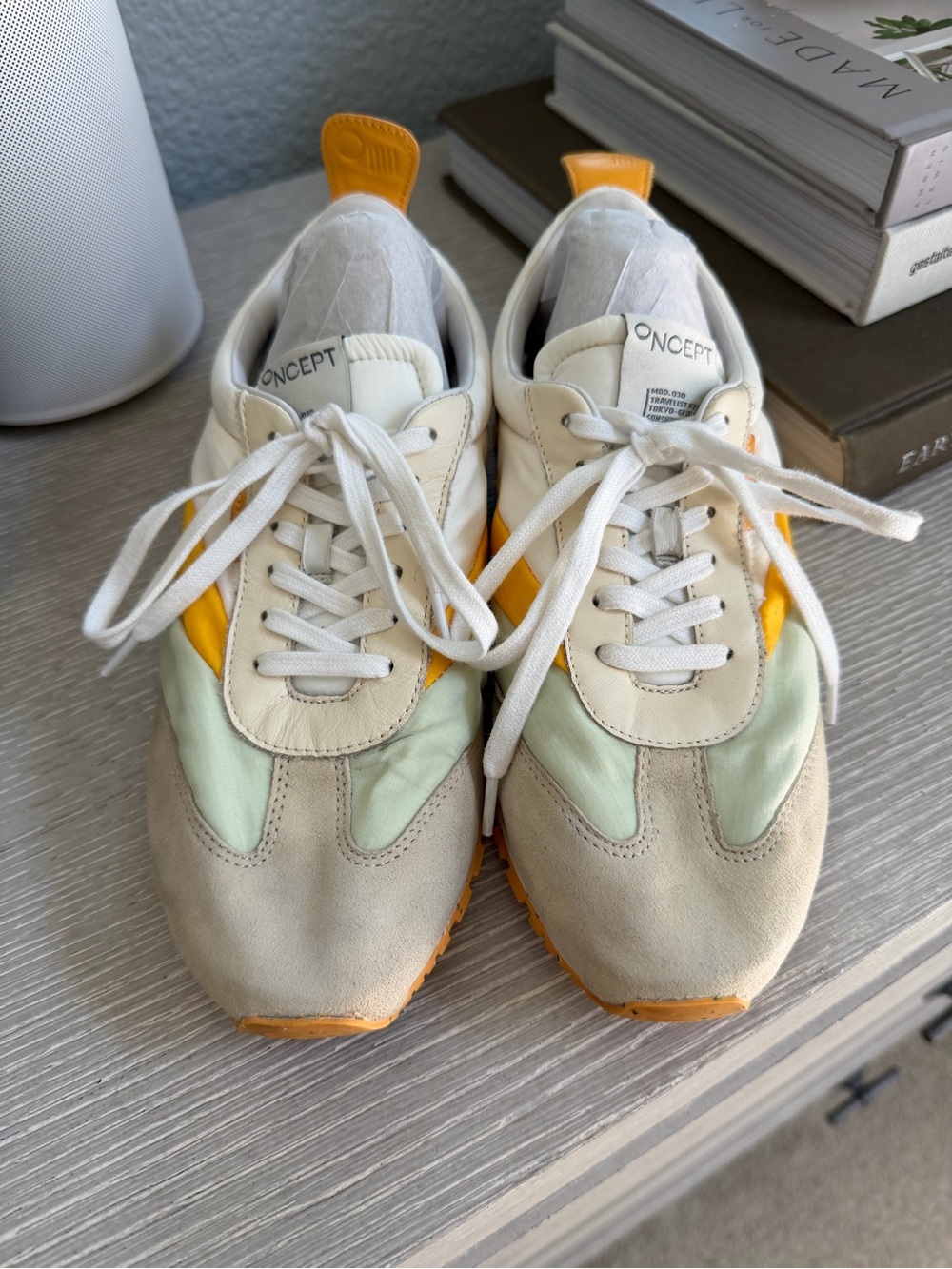ONCEPT Sneakers in Cream, Mint & Yellow 👟